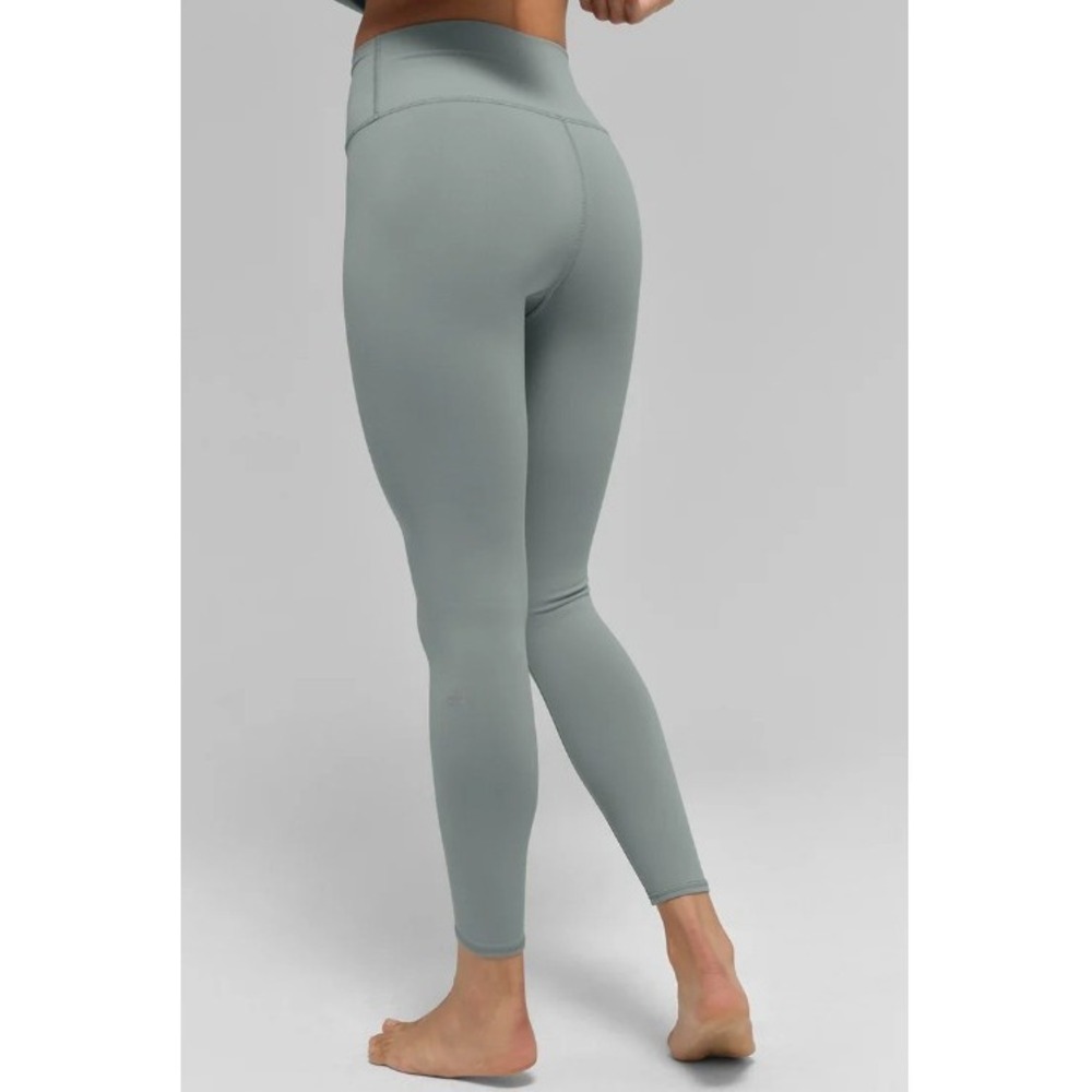 Alo Yoga 7/8 High Waist Airbrush Legging Women XS Lunar Gray Pilates Gym